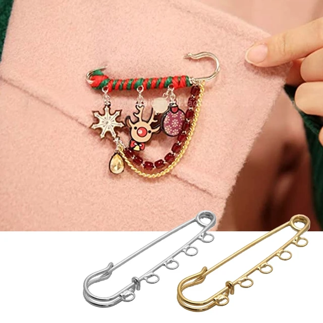 Clothing Costume Decor, Safety Pin Brooches, Brooch Pin 5 Holes