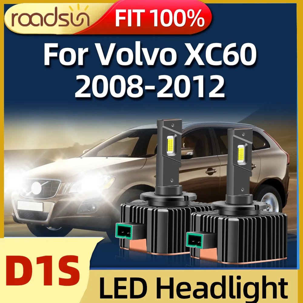

D1S LED Car Headlights HID Bulbs 45000LM Turbo Lamp 6000K Automobile 12V Fit For Volvo XC60 2008 2009 2010 2011 2012