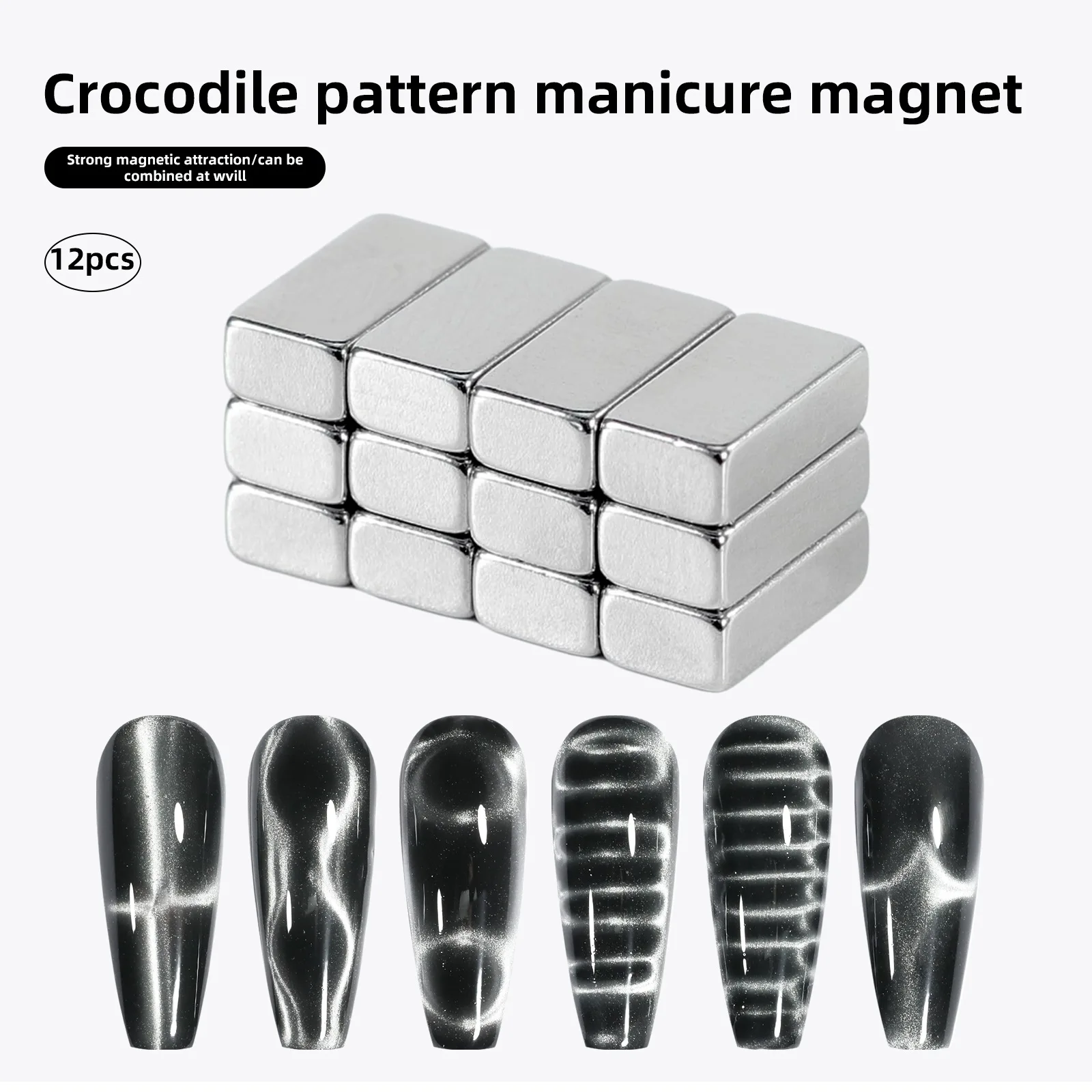 Small Magnets for Acrylic Nails Professional Nail Art Clipper False Tips Edge Cutters Tip Magnet Manicure Tool,magnetic nail art tools,magnetic nail tools