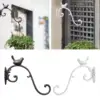 Cast Iron Bird Statue Wall Plant Hanger Length 25cm Decorative Patio Decoration 4