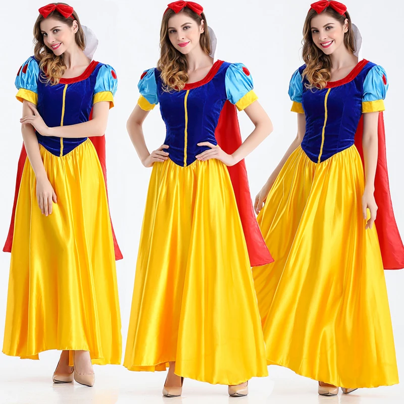 Snow White | Yellow Dress Cosplay Costume 21 Disney Snow White Cosplay Costume for Women (Unofficial)