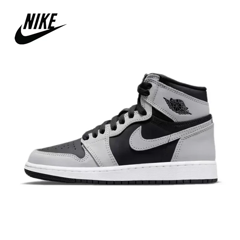 Nike Air Jordan 1 Men's Basketball Shoes Original Unisex Women High-top Comfortable Sports Outdoor Sneakers