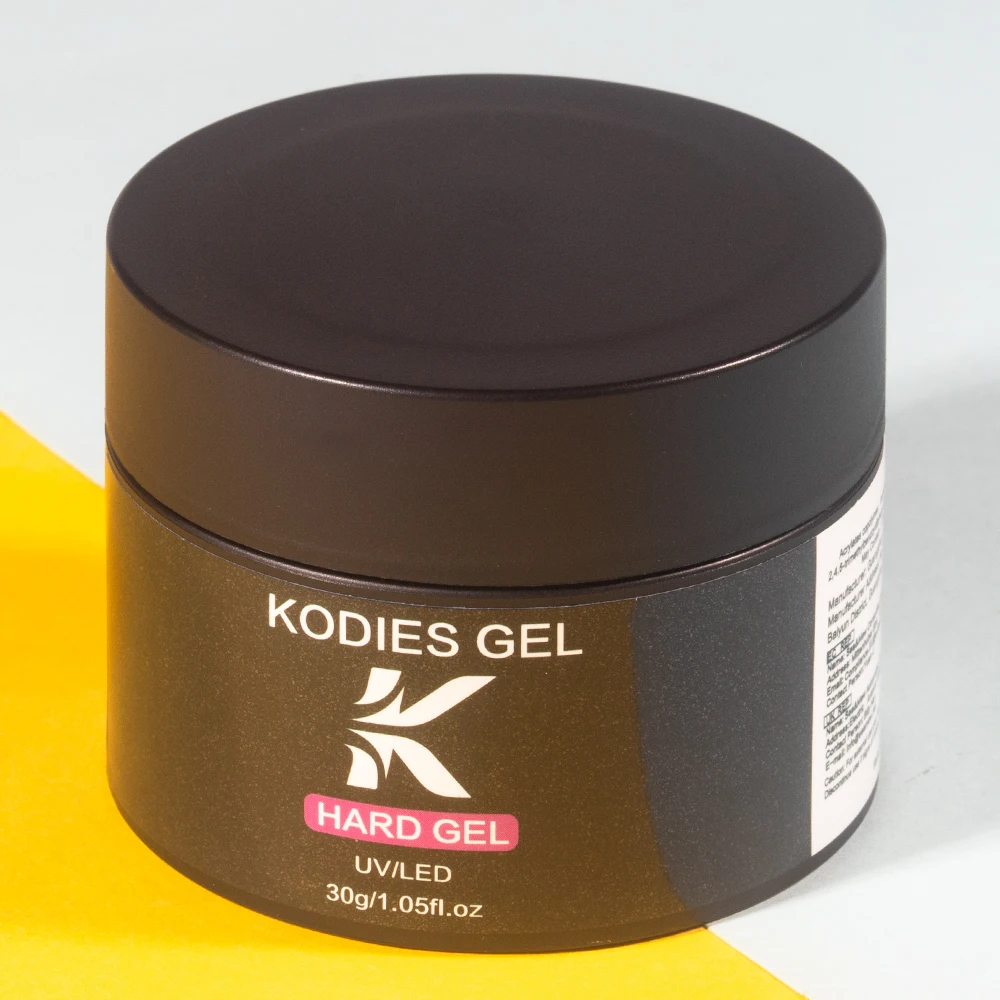 KODIES 젤 네일 익스텐션 젤 젤리 핑크, 반영구 UV 경질 구성 젤 네일 광택제, 매니큐어 빌더 젤락 바니시 30g