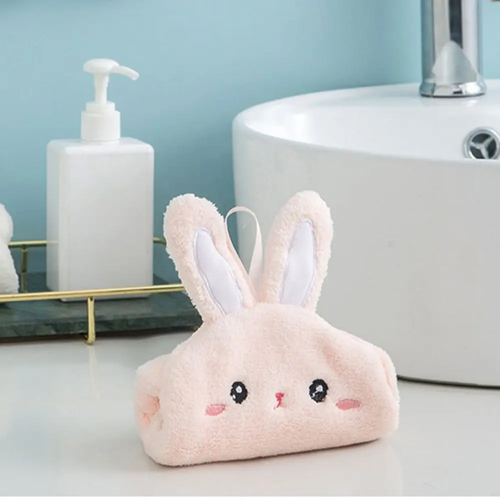 

Microfiber Multi-Purpose Hand Wipe Household Items Hanging Kitchen Rabbit Cleaning Cloth Absorbent Wipe Square scarf Hand Towel