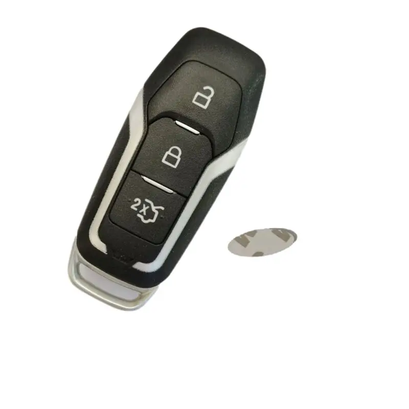 Smart Remote Car Key Shell Case 3 Buttons For Ford Edge Explorer Fusion Mondeo 2013 2014 2015 2016 2017 jingyuqin 3 4 5 buttons remote smart car key case shell for ford mustang edge explorer fusion kuka mondeo entry fob uncut blade