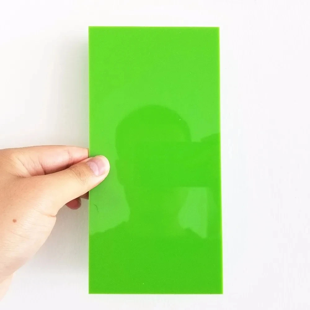 Vibrant Multicolor Acrylic Sheets - 10x20cm, 2.3mm Thickness, Transparent and Opaque Perspex for Creative DIY Projects