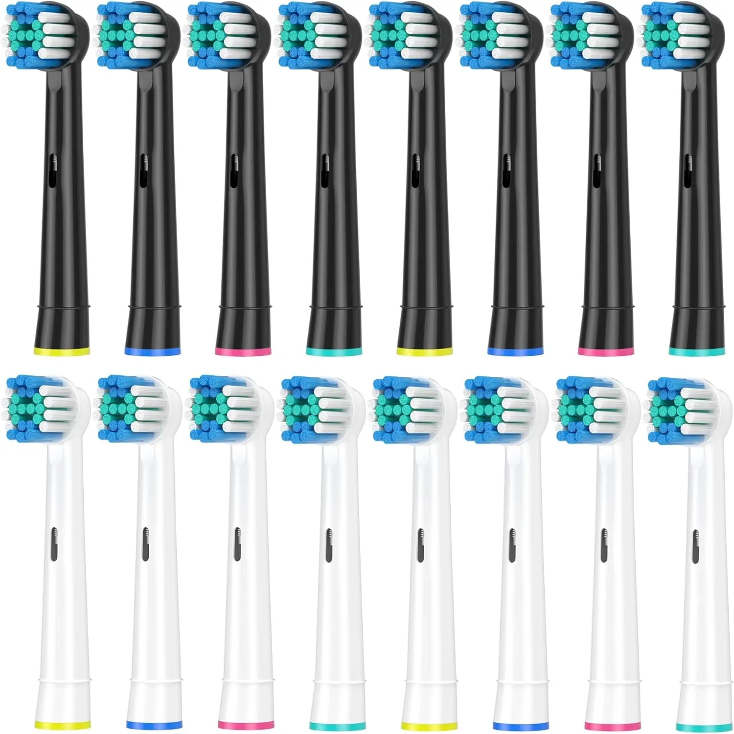 Escova Elétrica Cabeças de Substituição Refil Cabeças Escova Preto e Branco Oral-b 7000 Pro 1000 9600 500 3000 8000 Profissional