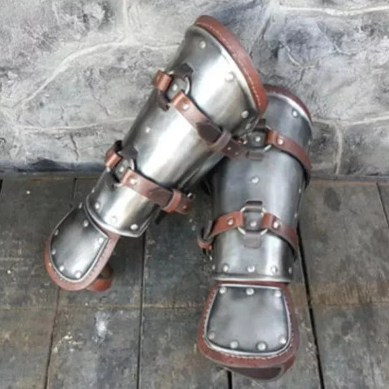 

Medieval Viking Leather Bracers Knight Soldier Long Gloves Steampunk Arm Armor Gauntlet Cosplay Costume War Cosplay Props