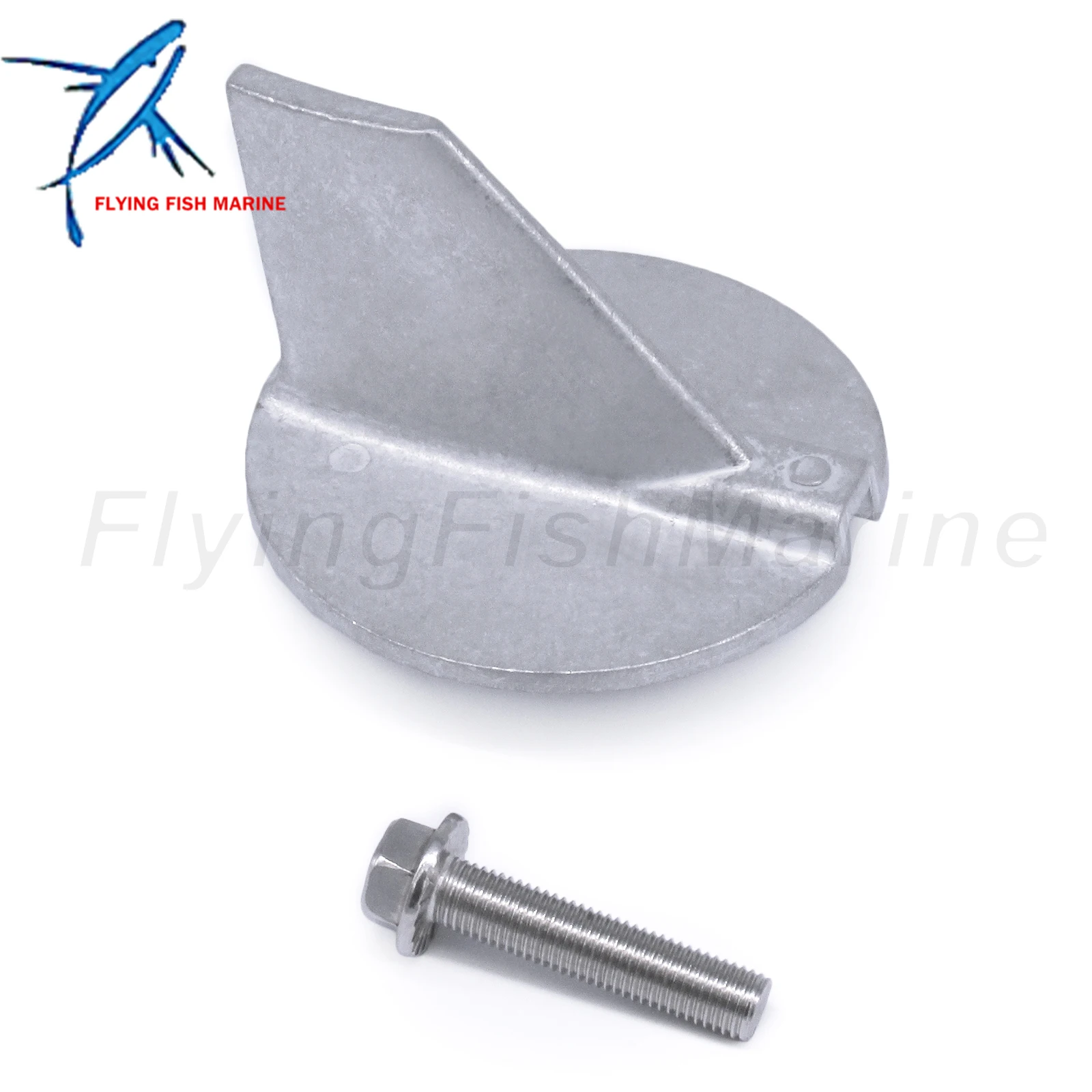 Outboard Engine 6E5-45371-01 Tab Trim Anode for Yamaha Boat Motor 115HP-225HP 2/4-stroke, 18-6097
