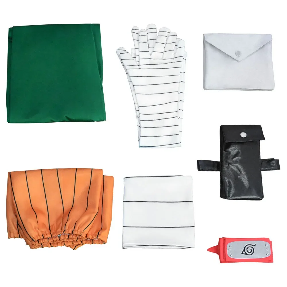 thumbnail image 5 of Disfraz de Cosplay de Rock Lee de Anime japonés, peluca, mono, traje de carnaval, uniforme de fiesta de Halloween, 5 of 5