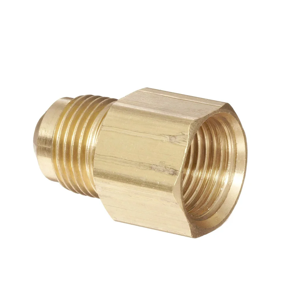 PATIKIL Raccordo Per Tubo Svasato In Ottone, 5 Pezzi 3/8" Maschio