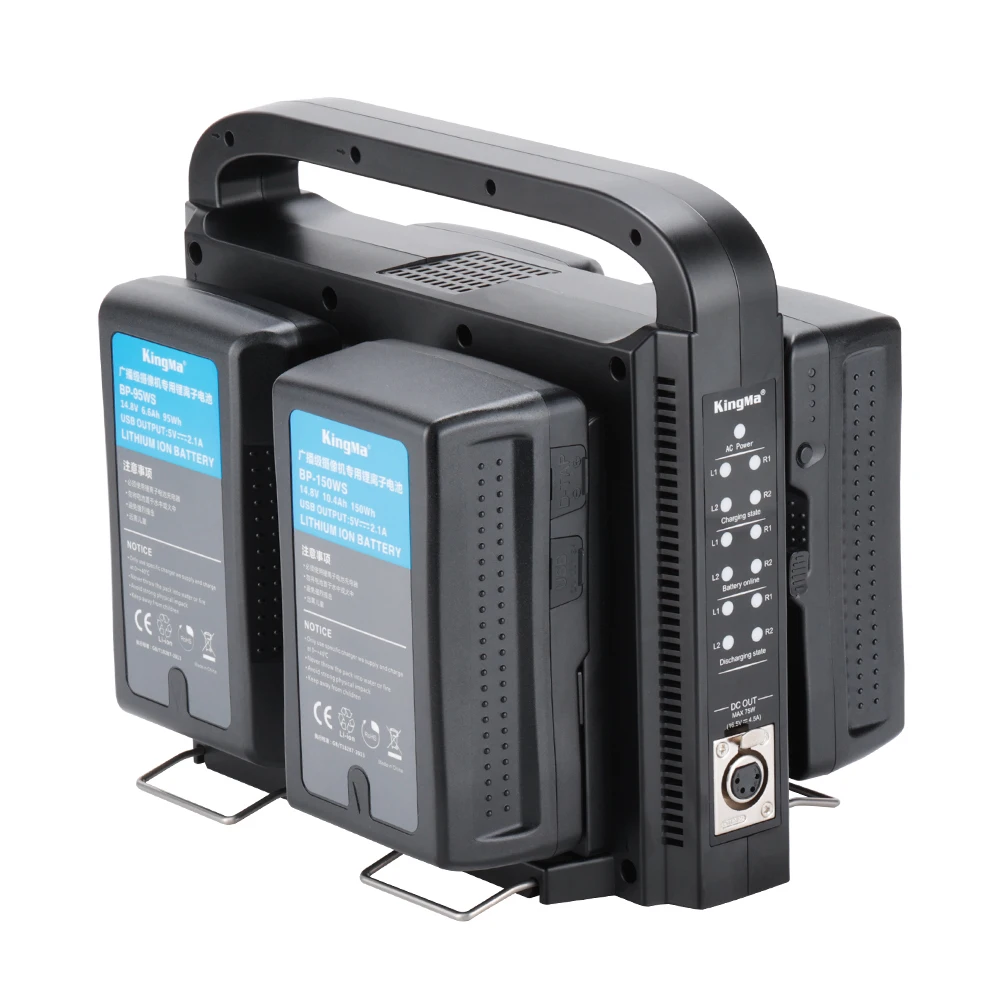 

Kingma intelligent 4-channel V mount battery charger BP-4CH for BP-190W 230W 285W 300W V-mount battery
