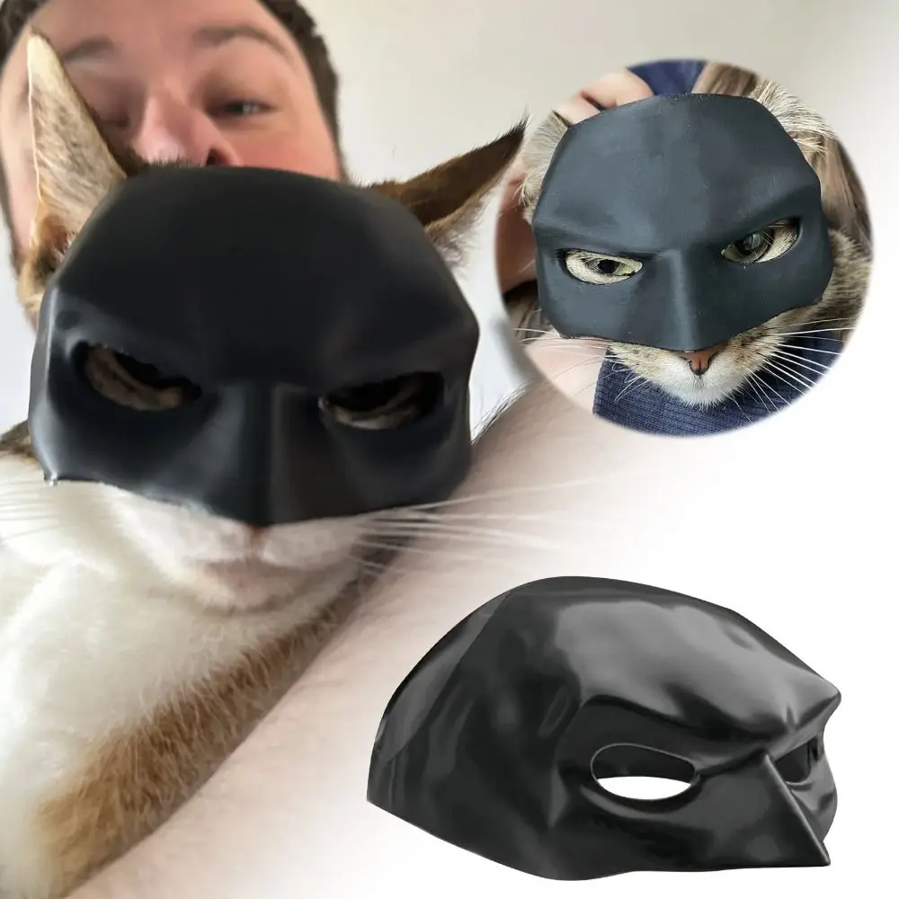 Pet Toys Bat Mask for Cats And Dogs Pet Toys Halloween Funny Bat Cat Superhero Black Matte Cute Photo Dog Props