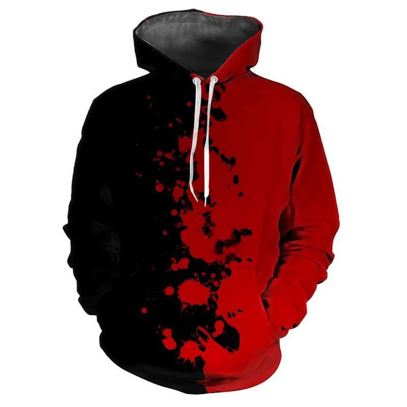 thumbnail image 1 of Sudadera con capucha con estampado 3D de rayas y empalme para hombre, sudadera con patrón de bloques de color, sudadera de manga larga para ocio callejero, sudadera holgada, 1 of 4