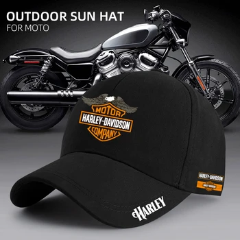 Gorras de béisbol clásicas Davidsons, gorras informales ajustables, logotipo impreso bordado para Harley Davidson Sportster, insignia, estilo de coche 1