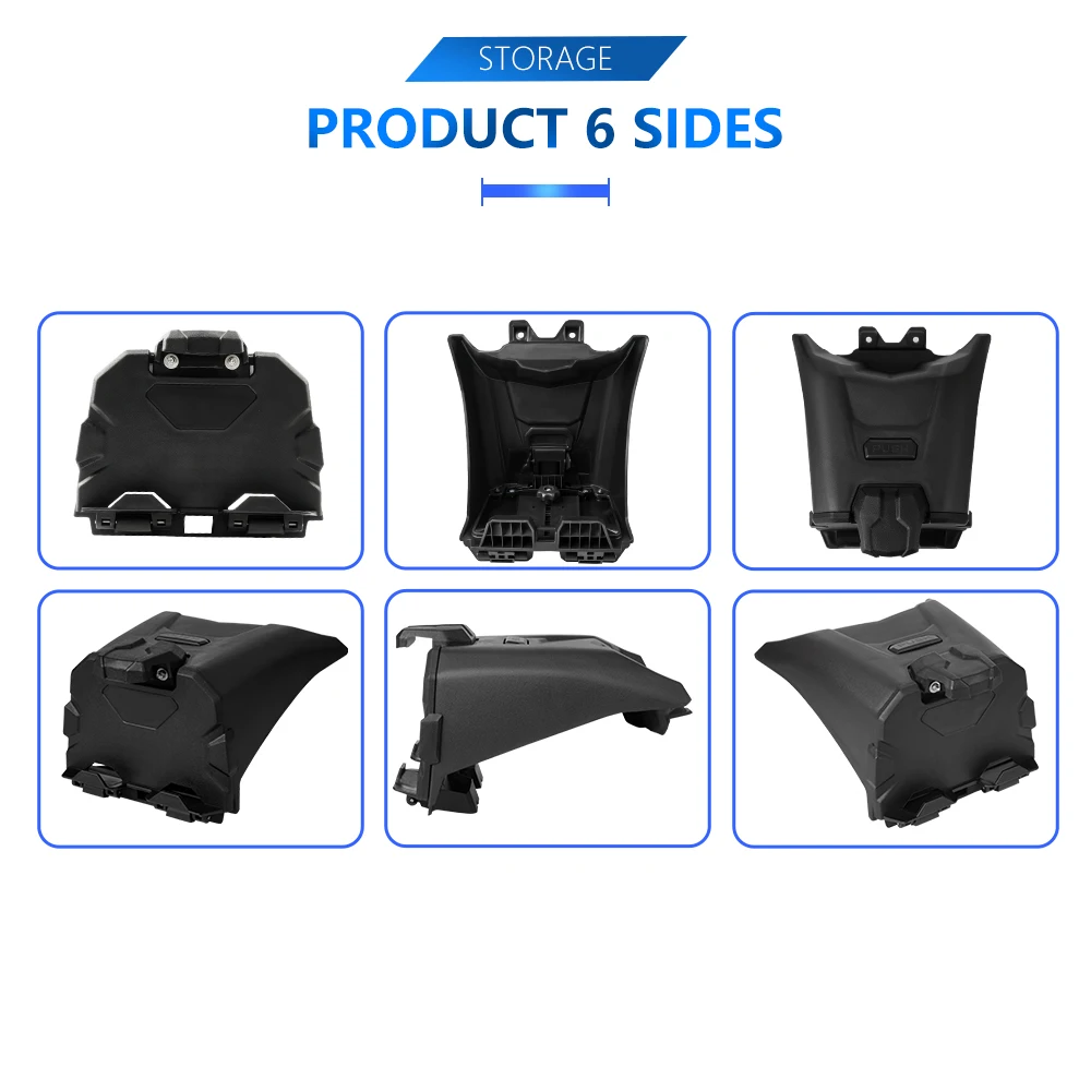 For -22 Can am Maverick X3 Electronics Device Holder With Storage Box Black