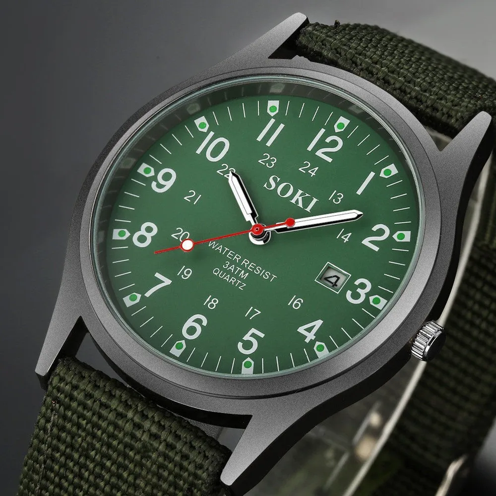 Orologi da polso al quarzo impermeabili in nylon da uomo 30 m Orologio di lusso da uomo Designer Brand Famoso orologio da lavoro maschile Smart Saat Erkek