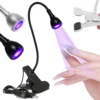 LULAA LED Nail Dryer for Gel Nails Mini Led Nail Polish Light with Gooseneck, Portable Clamp UV Light Lamp for Nail Salon 5