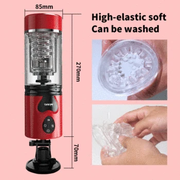 Male Masturbator Automatic Telescopic Rotation Real Vagina Voice Masturbation Cup For Men Pocket Pussy Strong Thrusting Sex Toys 5
