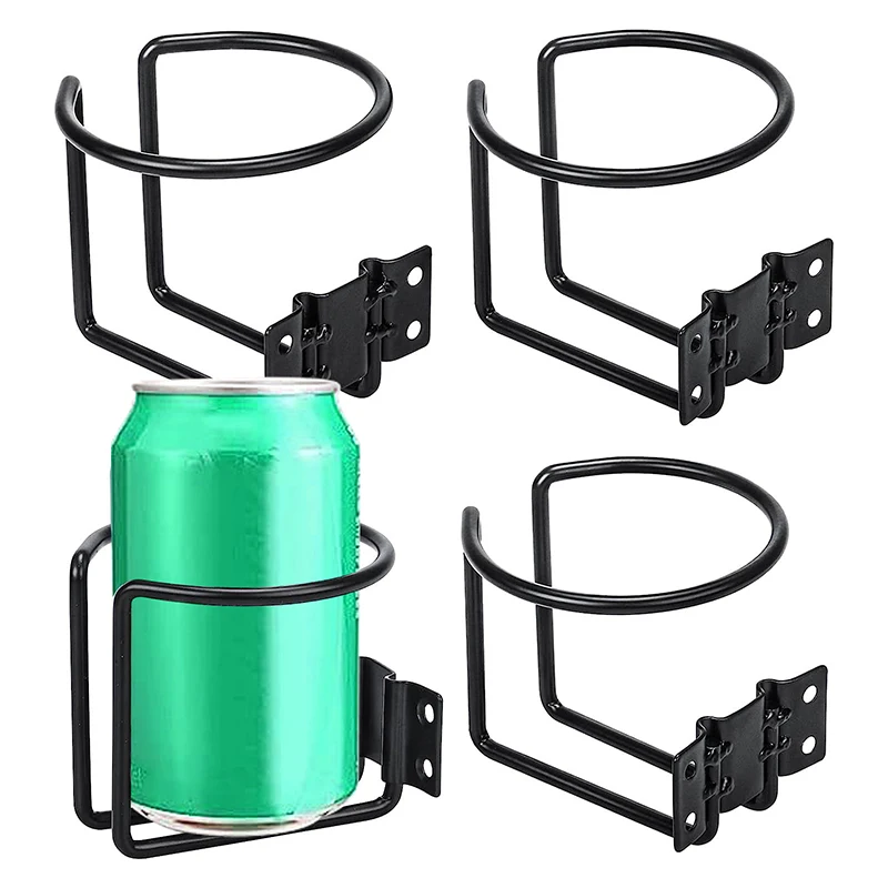 Universal Drink Holder Boat Ring Cup Holder Stainless Steel Black Wall Mounted Cup Drink Holders For Boat