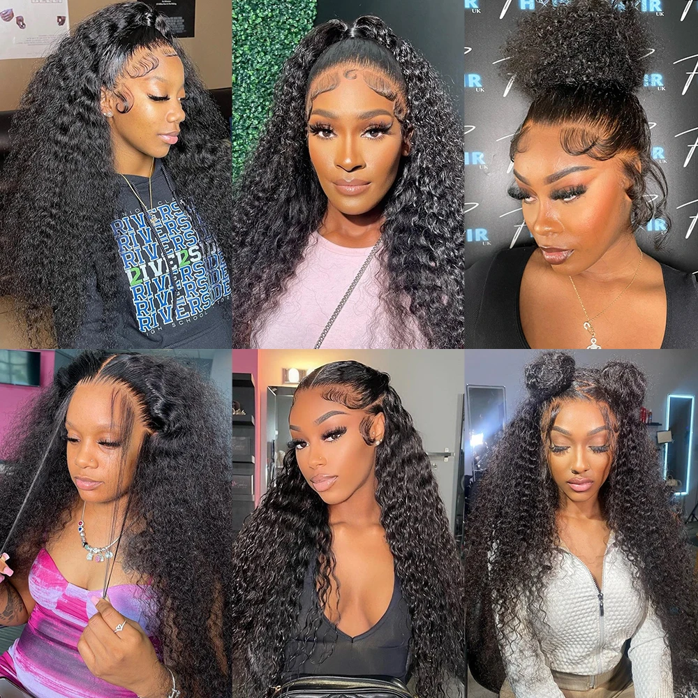 ふうちゃん洗ブラック Amazon.com : Women Wigs 13×4 Deep Wave Frontal Wig Curly