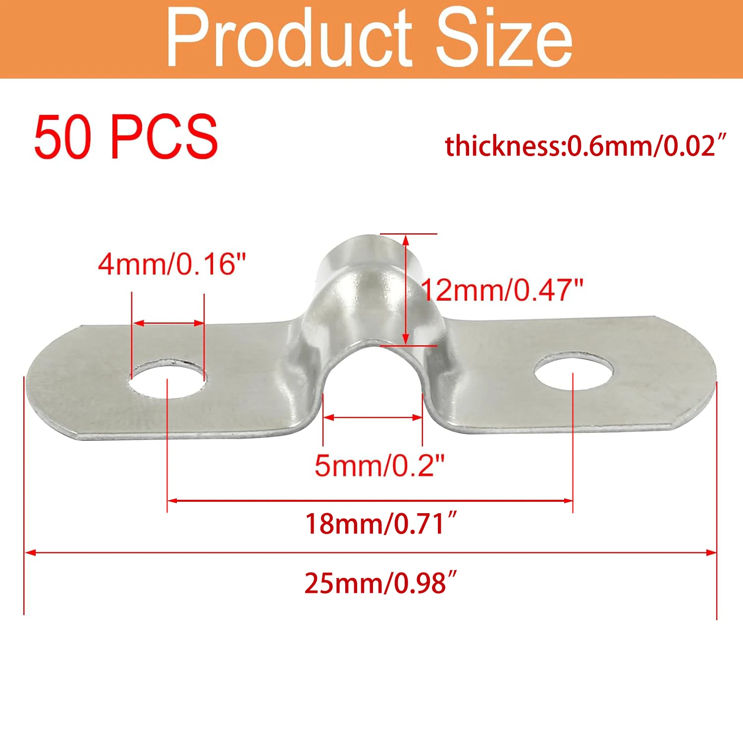 Sourcing Map Trou Goupille Blocage 5mm X 50mm Tête Plate 304 Acier Inoxydable 10pcs