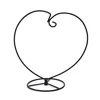 1Pcs Handmade Ball Vase Moon Heart Shape Iron Stand Simple Stylish Hanging Glass Plant Vase Pot Terrarium Container Home Decor 3