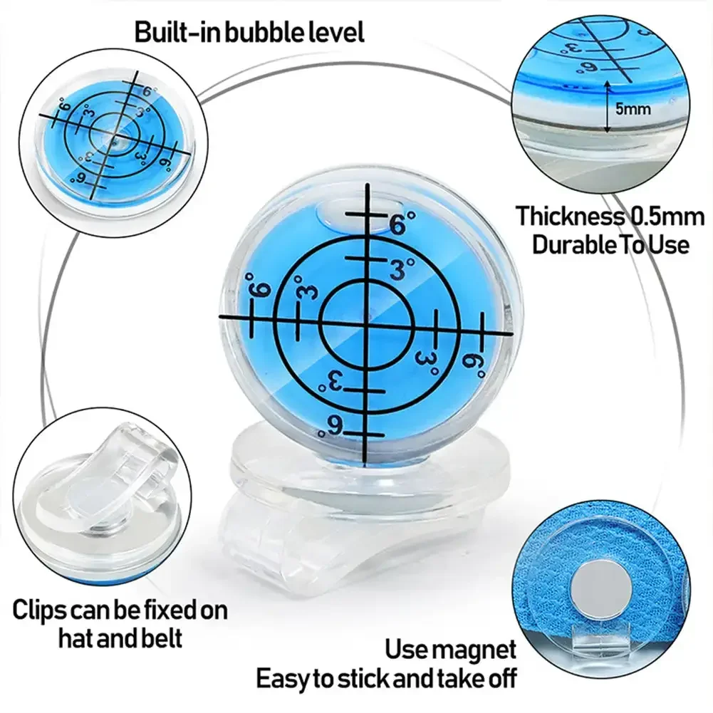 Small Level Bubble Round Bubble Level 60mm Diameter Measuring Tool Round Level Bubble with Scale for Camera Balance