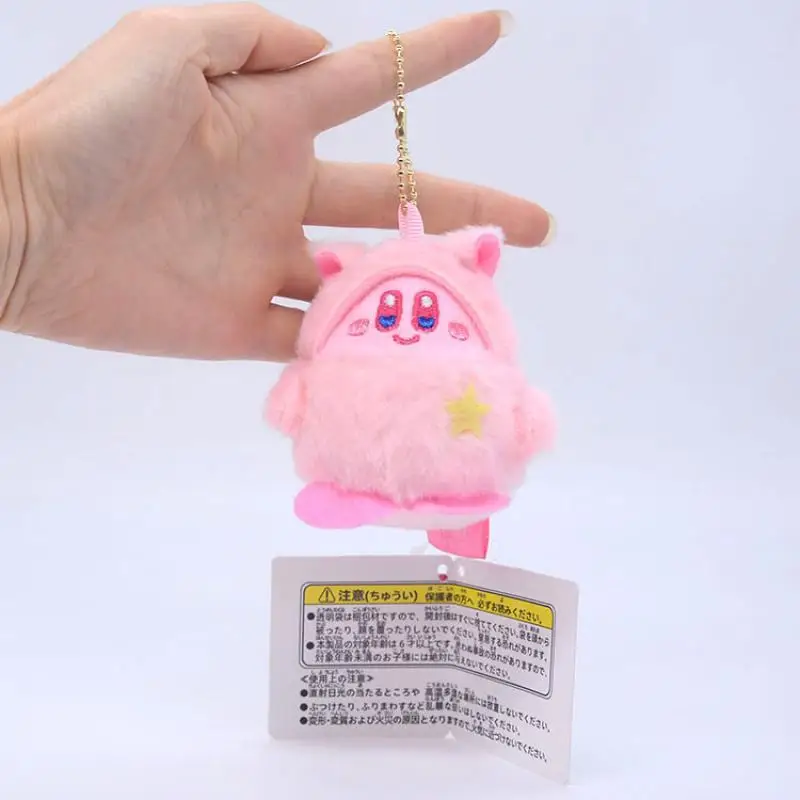 

Kirby Plushie Keychain Pendant Cartoon Cosplay Rabbit Soft Pp Cotton Bag Decor Kawaii Cute Plush Keychain Pendant for Girl Gifts