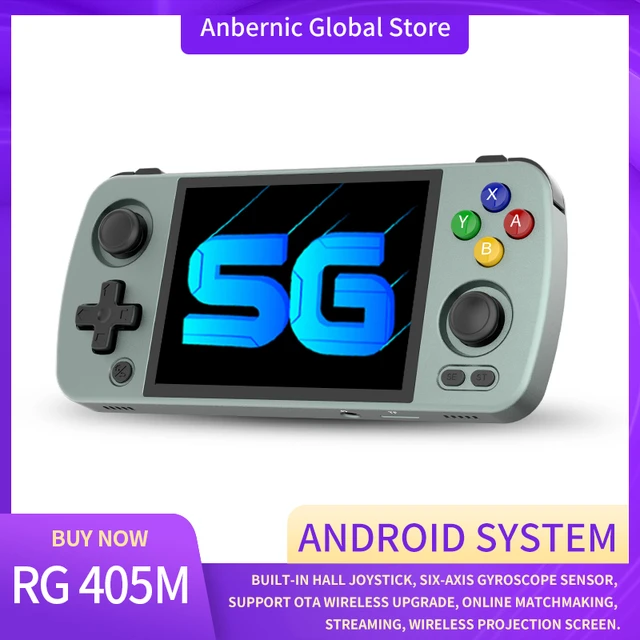Anbernic New Rg405m 4.0 Inch Ips Support Wifi Online Matchmaking Hall  Joystick Game Console Android 12 System Game Player - Handheld Game Players  - AliExpress