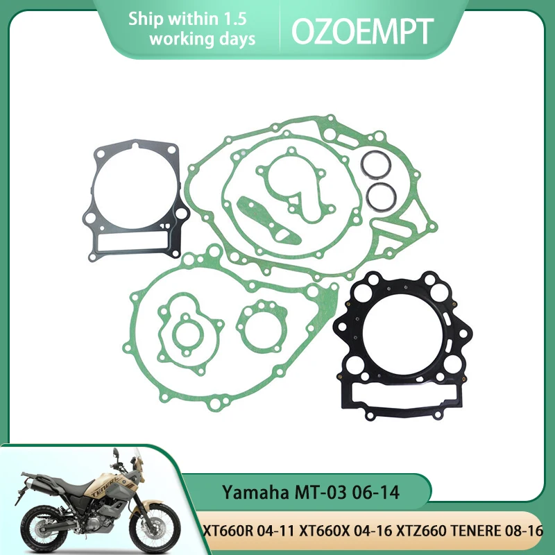 Ремонтная прокладка для цилиндра двигателя OZOEMPT, подходит для Yamaha MT-03 06-14 XT660R 04-11 XT660X 04-16 XTZ660 TENERE 08-16