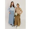 AP 2025 SS loose modal tee with colored denim jeans skirt teen girls women spring summer fashion jeans skirts loose tee 4