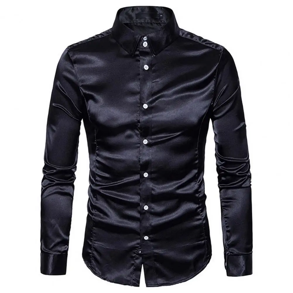 

Natural Feel Men Shirts Stylish Lightweight Men's Long-sleeved Shirts Breathable Minimalistic Designs in Bright for Autumn