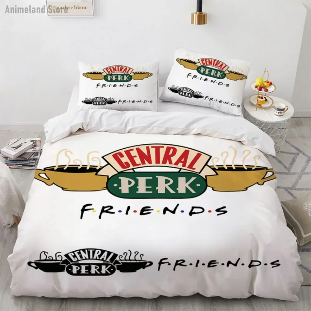Friends TV Movie Bedding Set Duvet Cover Sets Pillowcase Single Double Twin Full Queen King Size For Bedroom Decor(No Sheet)