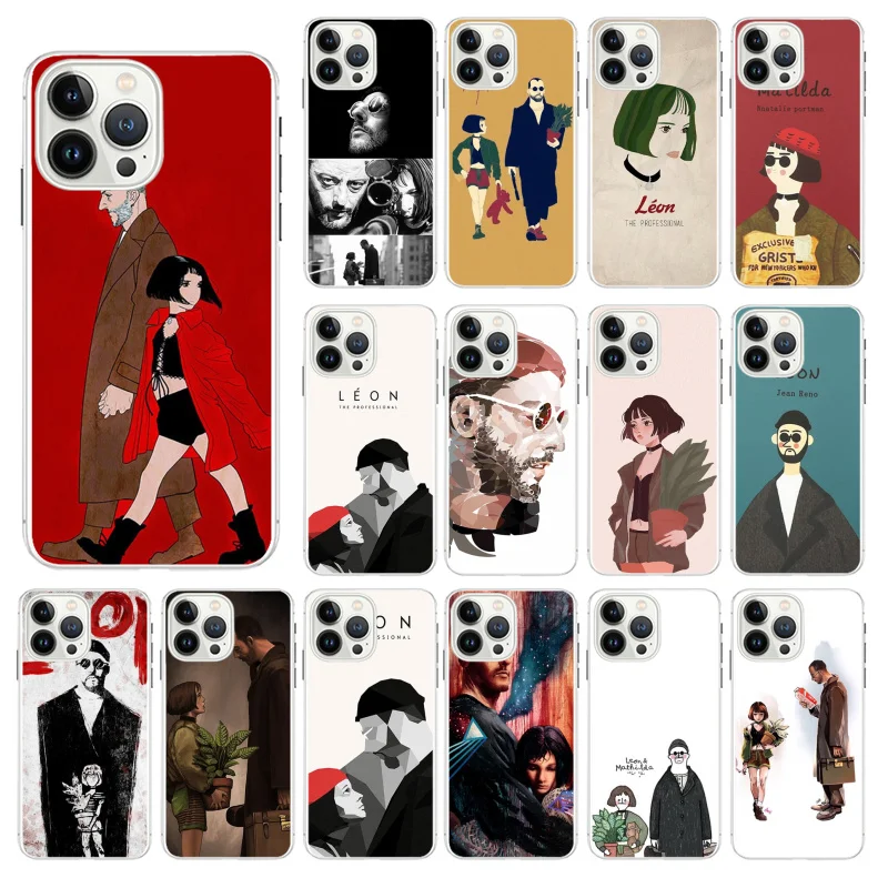Leon Matilda Natalie Portman Movie Phone Case Per Iphone 15 14 13 12 11 Pro Max Case Per Iphone Xs Max X Xr Se2 8 7 Plus Case