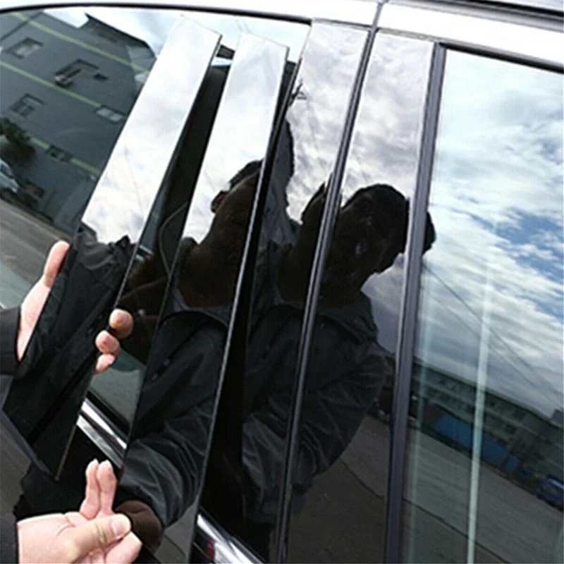 Car Window Trim Stickers 6Pcs for Mercedes ML-Class W164 2006-2011