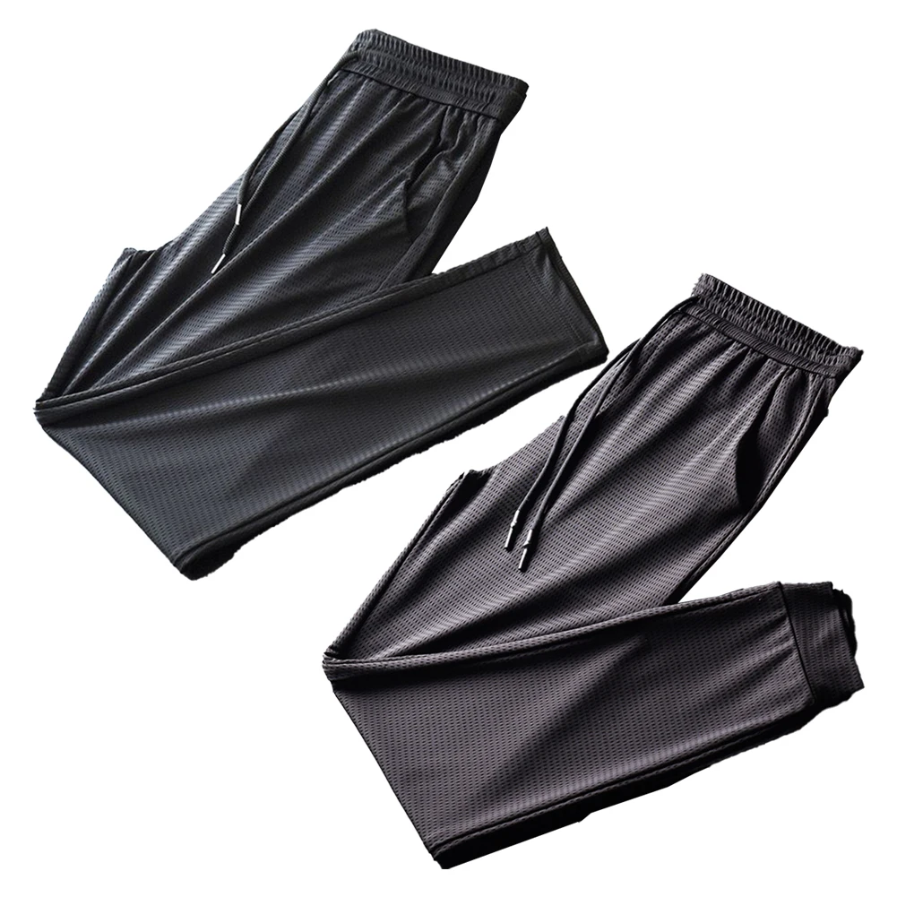 Men Ice Silk Pants for Summer Sports