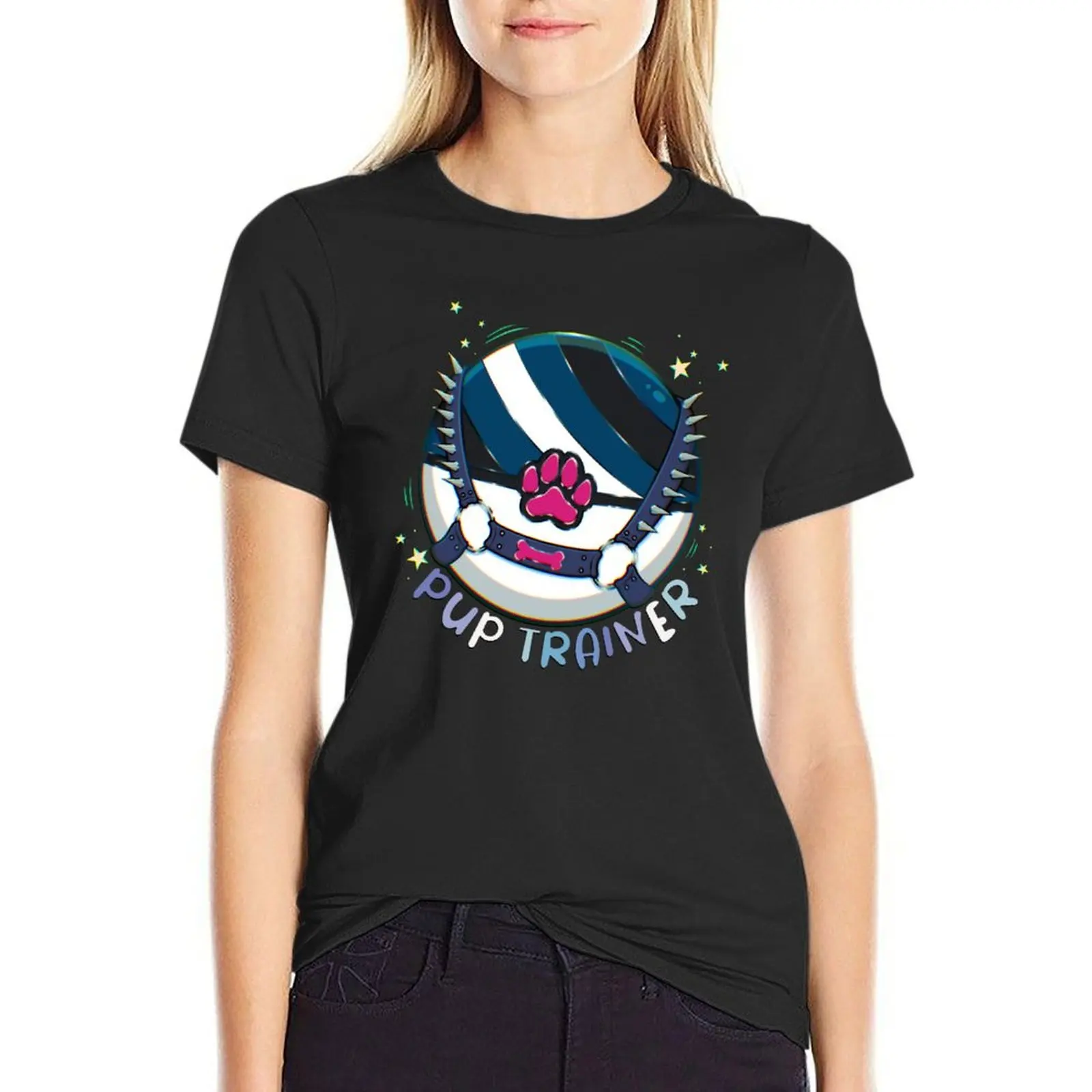 Pup Trainer T-Shirt animal print shirt for girls summer tops summer top Aesthetic clothing white t-shirt dress for Women sexy