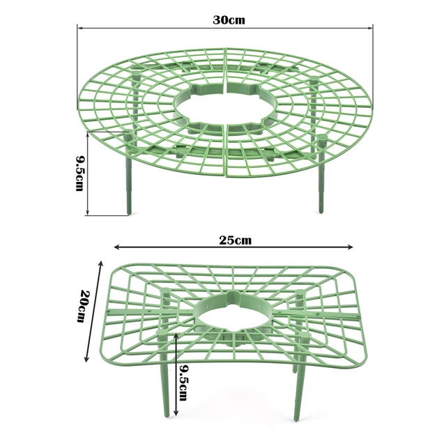 1 Db Négyzet Alakú Kerek Műanyag Eperállvány Erkélyen Termeszt Zöldségeket Gyümölcsmászó Pillér Kertészeti Konzol Tartó Tartók - Image 6