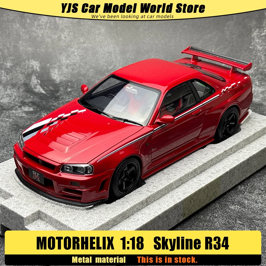 MOTORHELIX 1:18 scale new Skyline R34 CUSTOMIZED VERSION car model