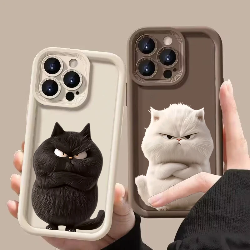 Charming Black Cat TPU Soft Silicone Phone Case Cover