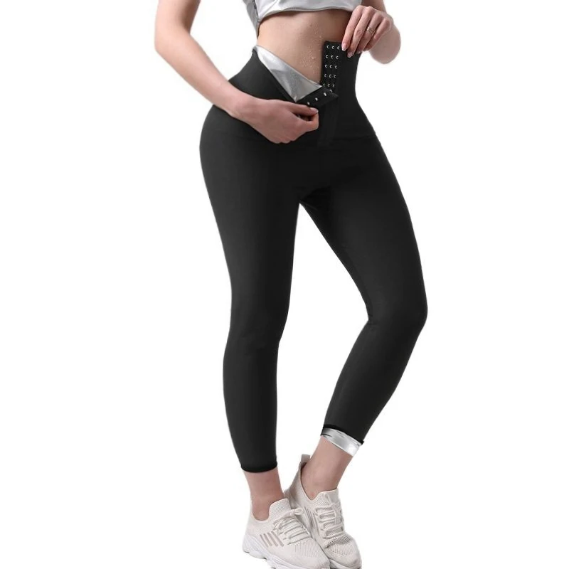 Body Shaper Pants Women's Sauna Leggings Compression High Waist Tummy Control Pants Workout Suits Thermo Sweat Capris Shaper spanxs Shapewear