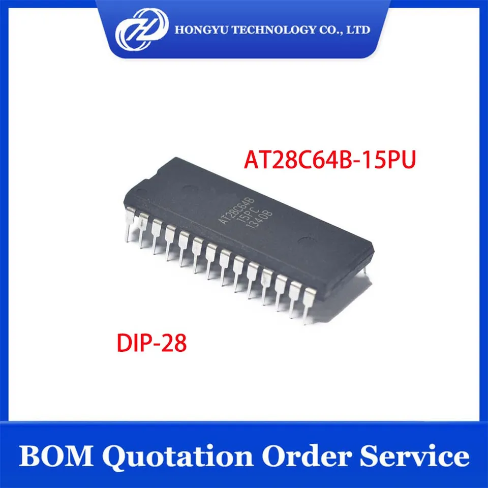 Microchip Technology AT28C64B-15PU CI Mémoire DIP-28 EEPROM 64 Ko 8 K X 8 Tube V544033 83944792 - Foto 6