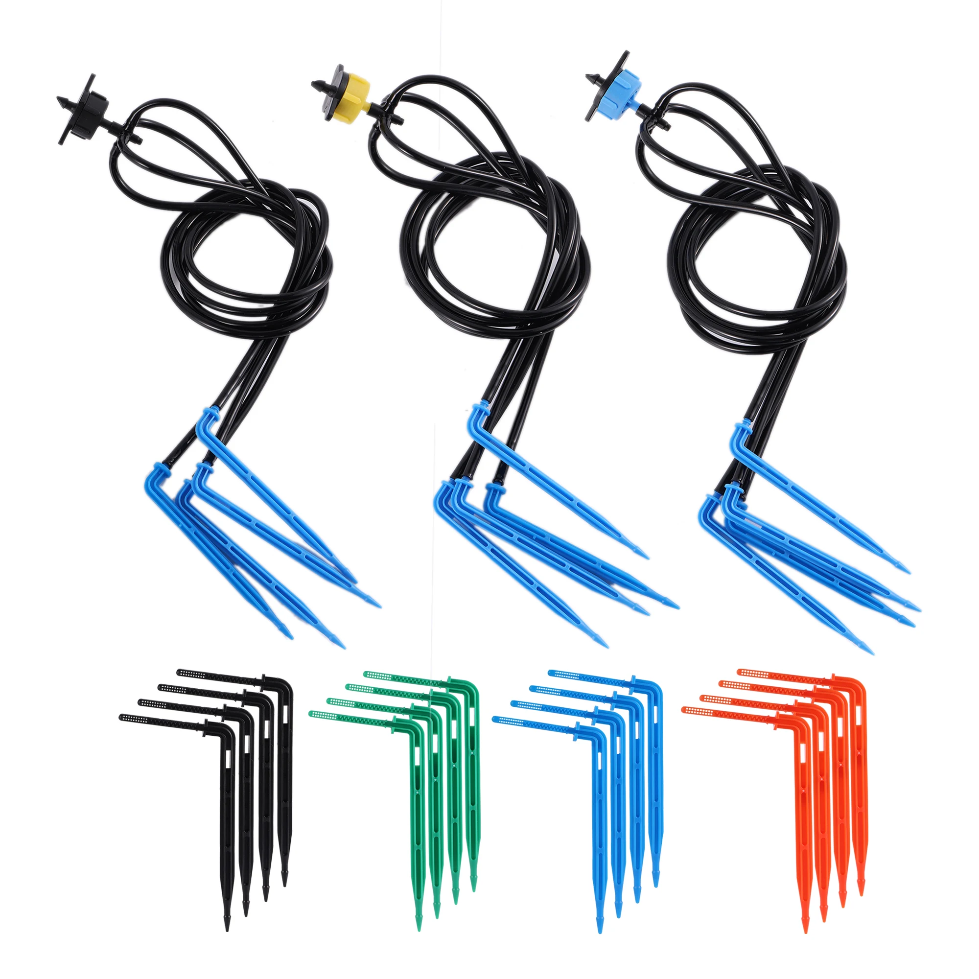 

Curved Arrow Indoor and Outdoor Irrigation Distribution 1 Out 2 Drip Irrigation Emitter Bonsai 2L4L8L/H Watering Booster Dripper