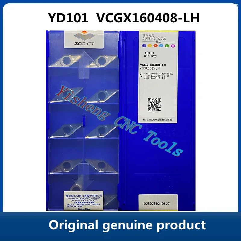 

Free Shipping Original ZCC CT YD101 VCGX160408-LH YBG102 Carbide Inserts CNC Turning Tool Lathe Cutter Tools