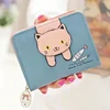 Women Cute Cat Wallet Small Zipper Girl Wallet Brand Designed Pu Leather Women Coin Purse Female Card Holder Wallet Billetera 1