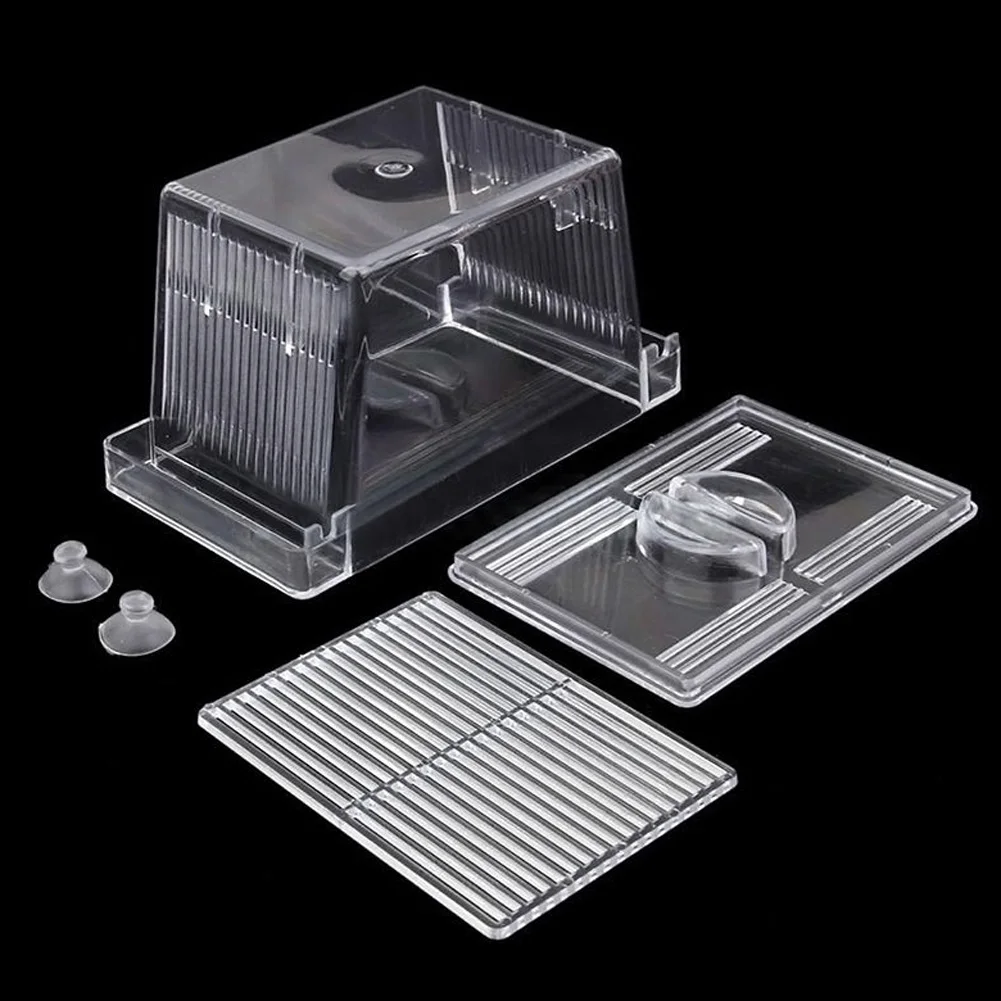 Acrylic Fish Breeding Box Fish Tank Breeding Isolation Box Aquarium Hatchery Incubator Holder