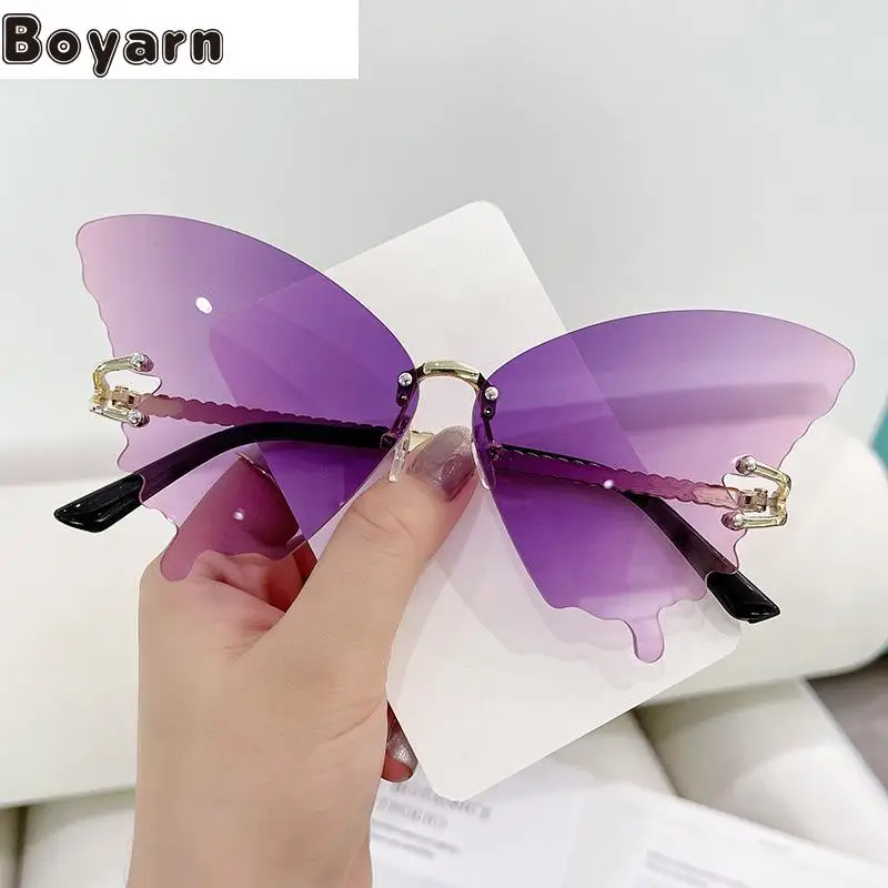 

Boyarn Gafas De Sol Large Frame Butterfly Sunglasses, Exaggerated Luxury Brand Designer Trends, Funny Glasses, Ins Ocean Film, F