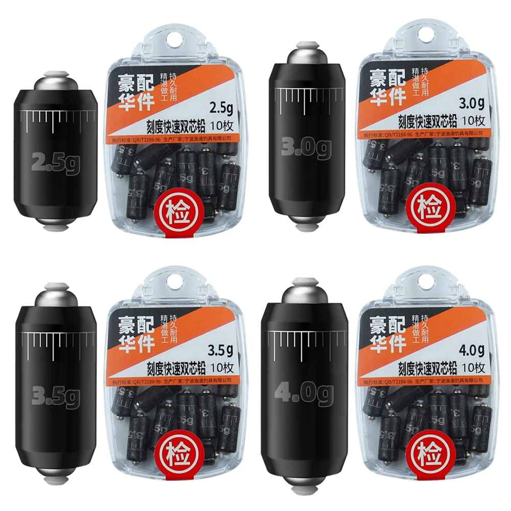Kit Pesi Drop Shot QualyQualy – Affondatori In Piombo Da 20 A 100g, Forma A Goccia, Con Girella, Per Acqua Dolce E Salata - 2