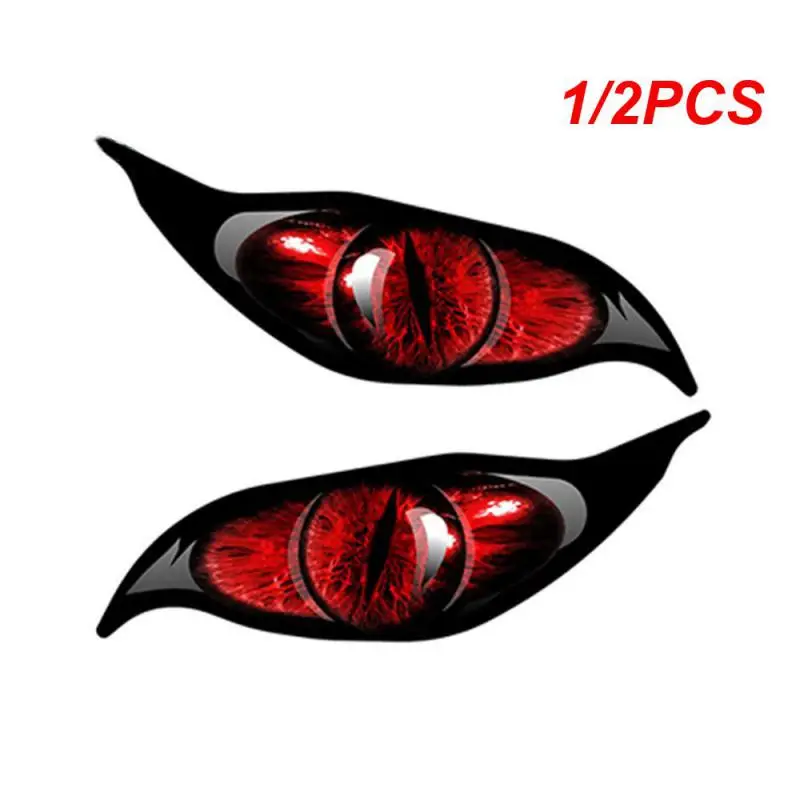

1/2PCS Creative Evil EyePair Eyes Car Sticker Accessories Vinyl PVC 13cm*12cm Motorcycle Car Styling Decal